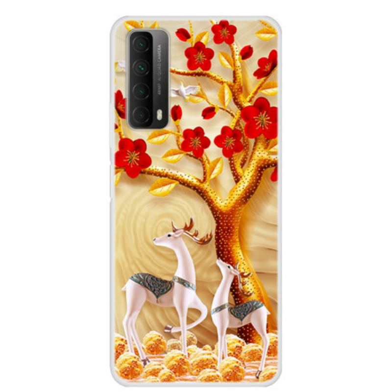 Coque Huawei P Smart 2021 Arbre Doré