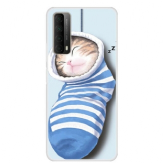 Coque Huawei P Smart 2021 Chaton Endormi