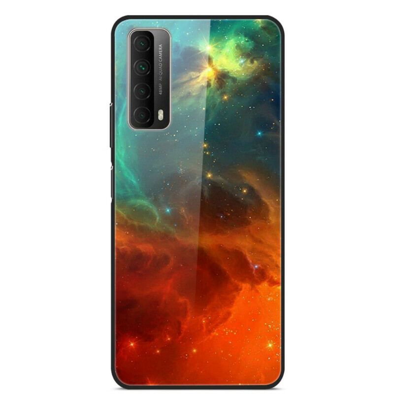 Coque Huawei P smart 2021 Ciel Rouge et Vert