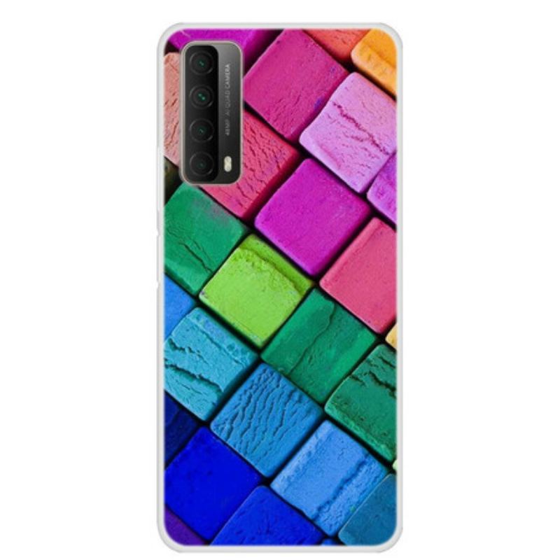 Coque Huawei P Smart 2021 Cubes Colorés