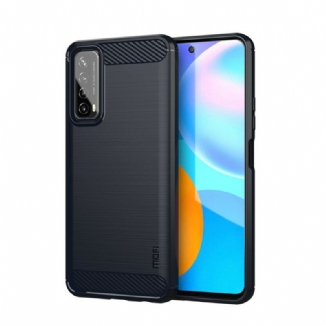 Coque Huawei P Smart 2021 Fibre Carbone Brossée MOFI