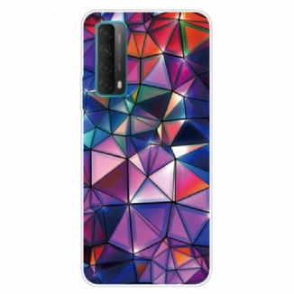 Coque Huawei P smart 2021 Flexible Géométrie coloré