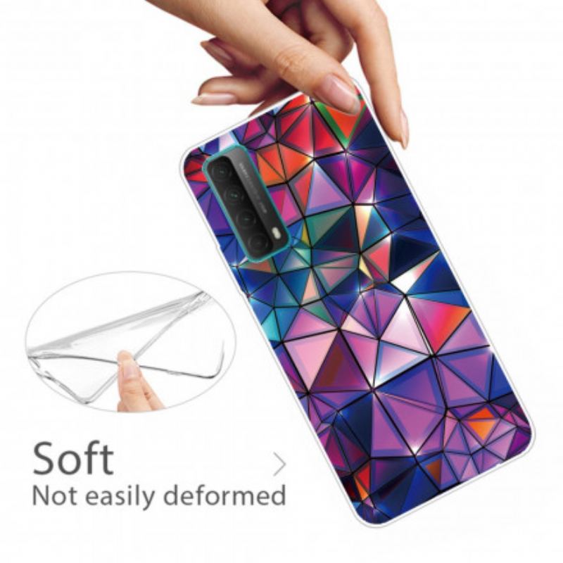 Coque Huawei P smart 2021 Flexible Géométrie coloré