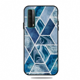 Coque Huawei P Smart 2021 Marbre Géométrie Sombre