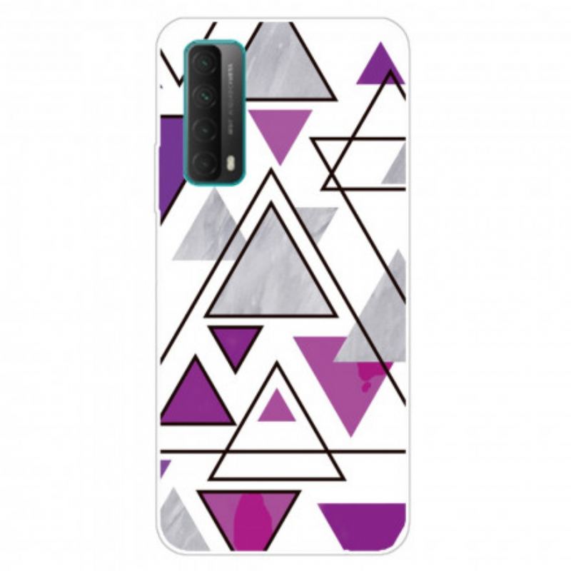 Coque Huawei P Smart 2021 Marbre Triangles