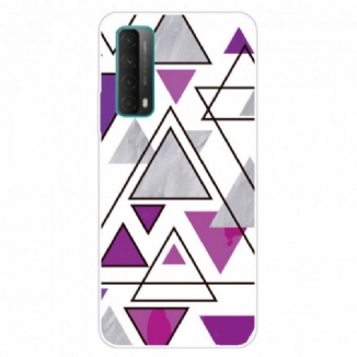 Coque Huawei P Smart 2021 Marbre Triangles