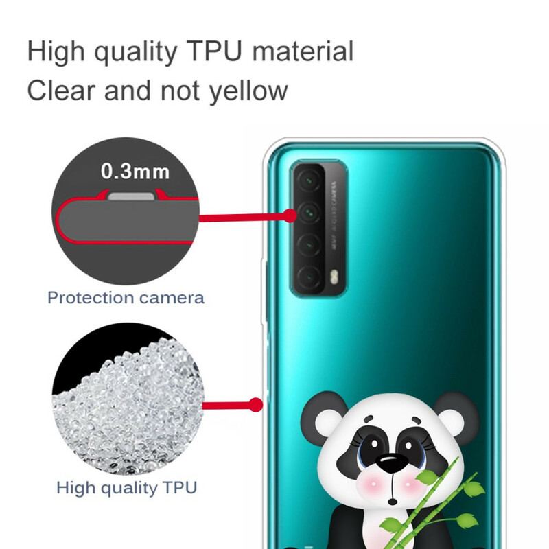 Coque Huawei P Smart 2021 Transparente Panda Triste