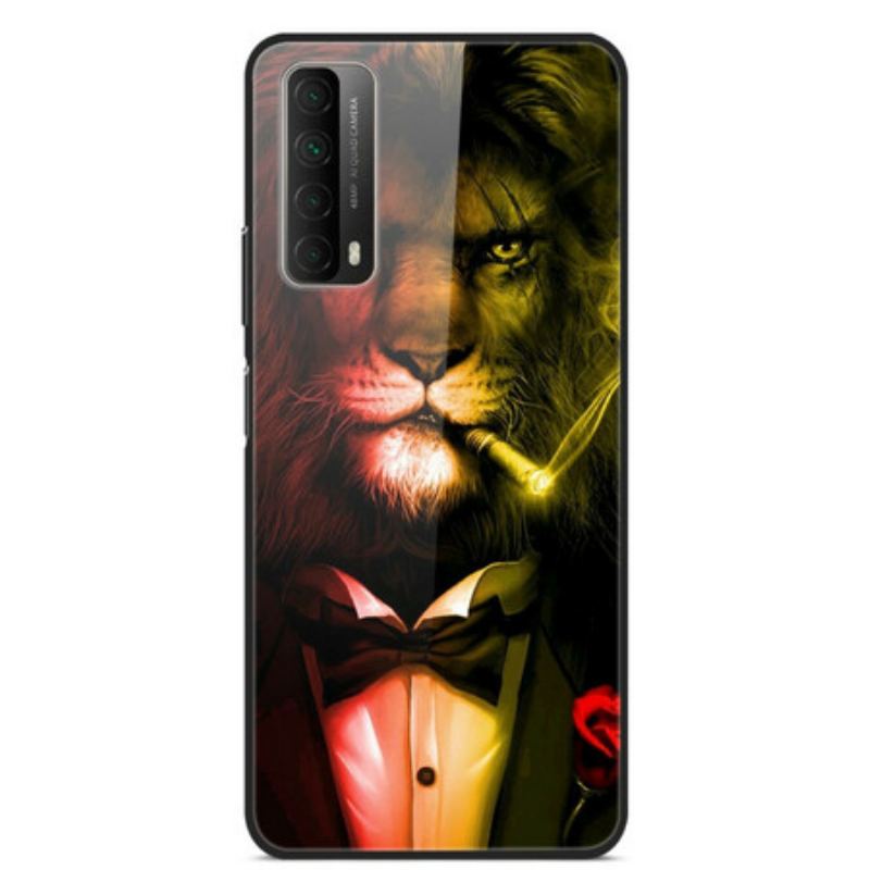 Coque Huawei P Smart 2021 Verre Trempé Lion Cigare