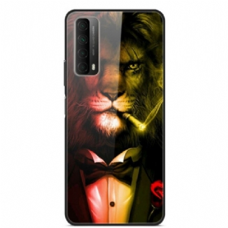 Coque Huawei P Smart 2021 Verre Trempé Lion Cigare