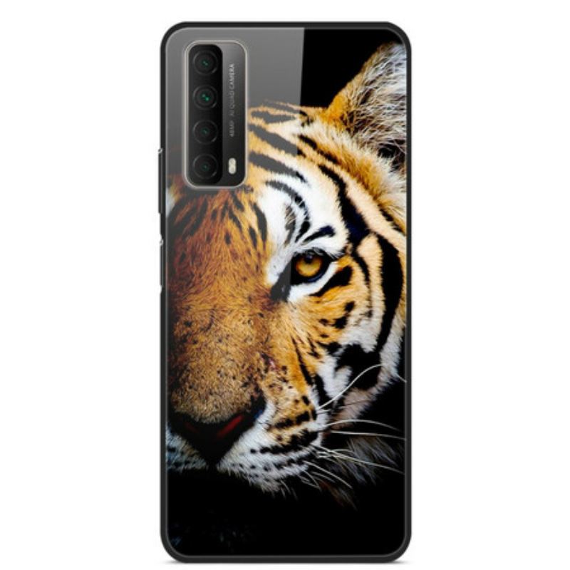 Coque Huawei P Smart 2021 Verre Trempé Tigre Réaliste