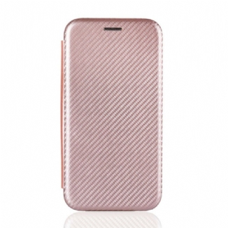 Flip Cover Huawei P Smart 2021 Fibre Carbone