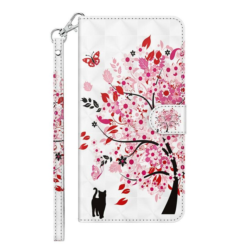 Housse Huawei P Smart 2021 Arbre Rose