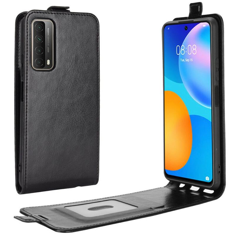 Housse Huawei P Smart 2021 Effet Cuir Rabat Vertical