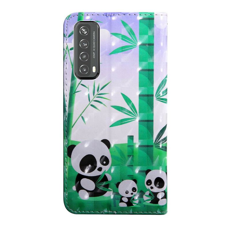 Housse Huawei P Smart 2021 Light Spot Pandas