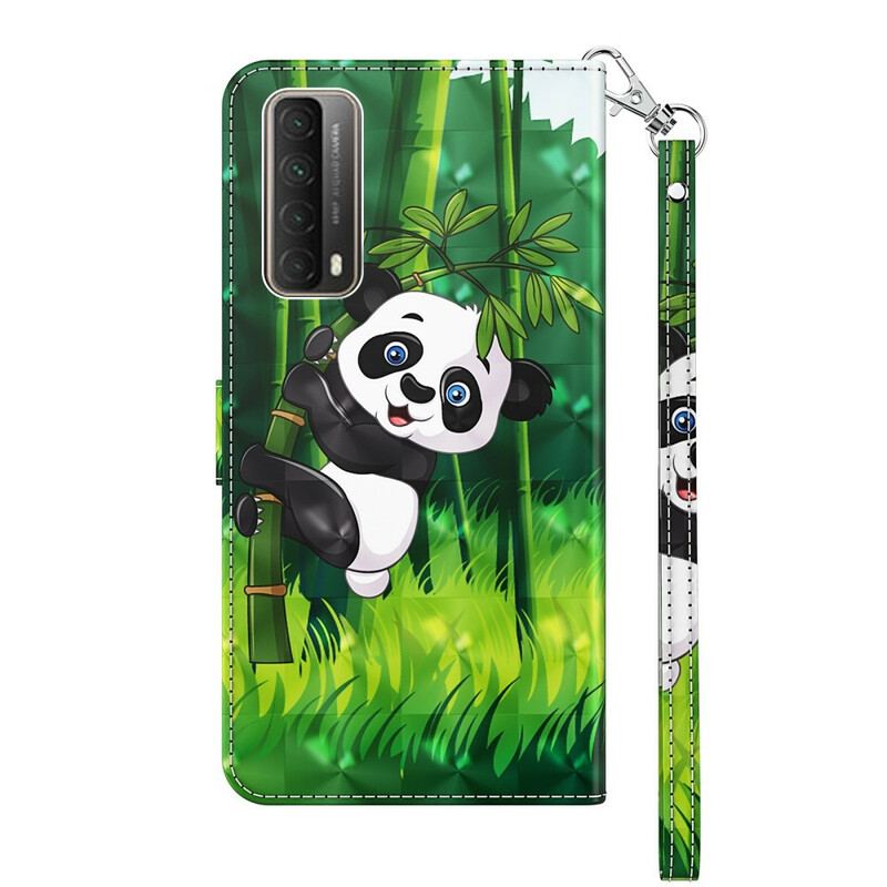 Housse Huawei P Smart 2021 Panda et Bambou