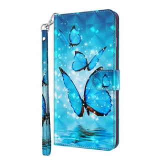 Housse Huawei P Smart 2021 Papillons Bleus Volants