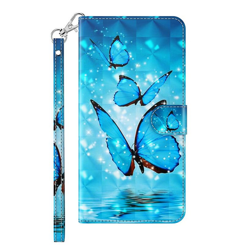 Housse Huawei P Smart 2021 Papillons Bleus Volants