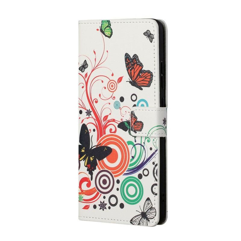 Housse Huawei P Smart 2021 Papillons et Fleurs