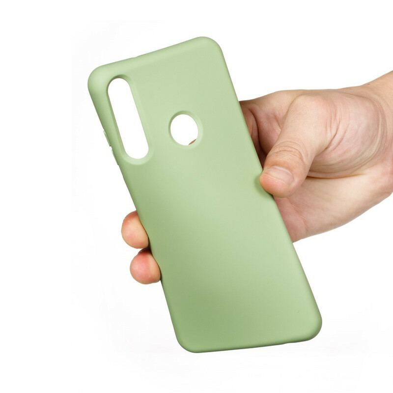 Coque Huawei Y6p Silicone Liquide Avec Lanière