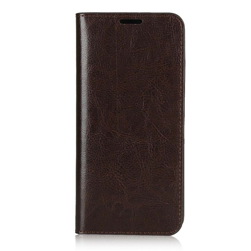 Flip Cover Huawei Y6p Cuir Véritable