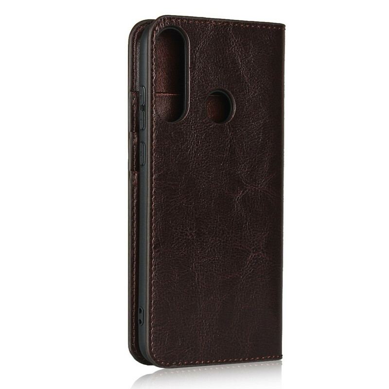 Flip Cover Huawei Y6p Cuir Véritable