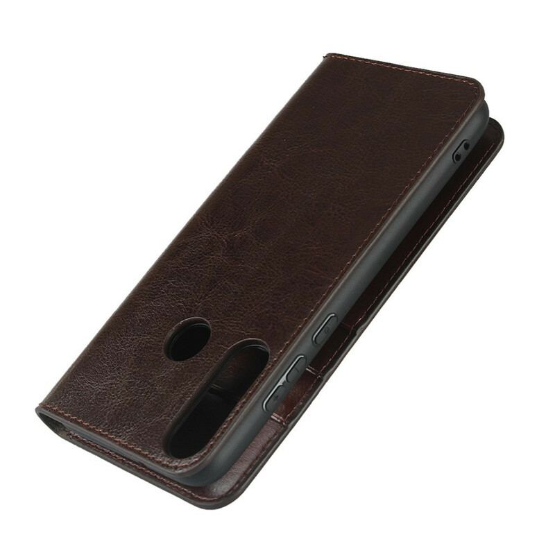 Flip Cover Huawei Y6p Cuir Véritable