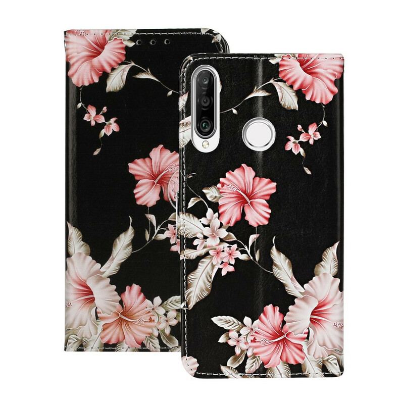 Flip Cover Huawei Y6p Myriade de Fleurs