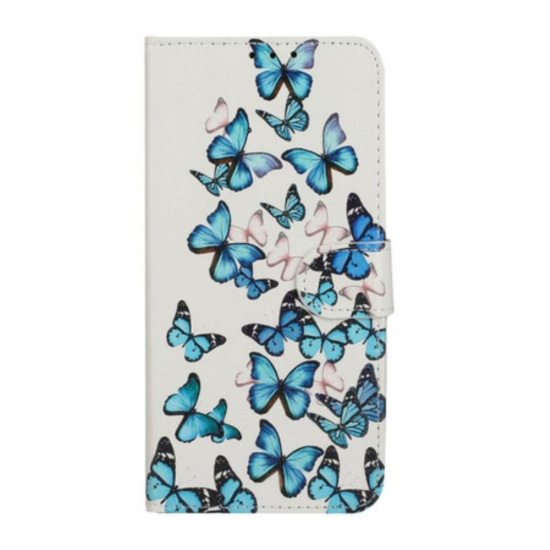 Flip Cover Huawei Y6p Myriade de Papillons