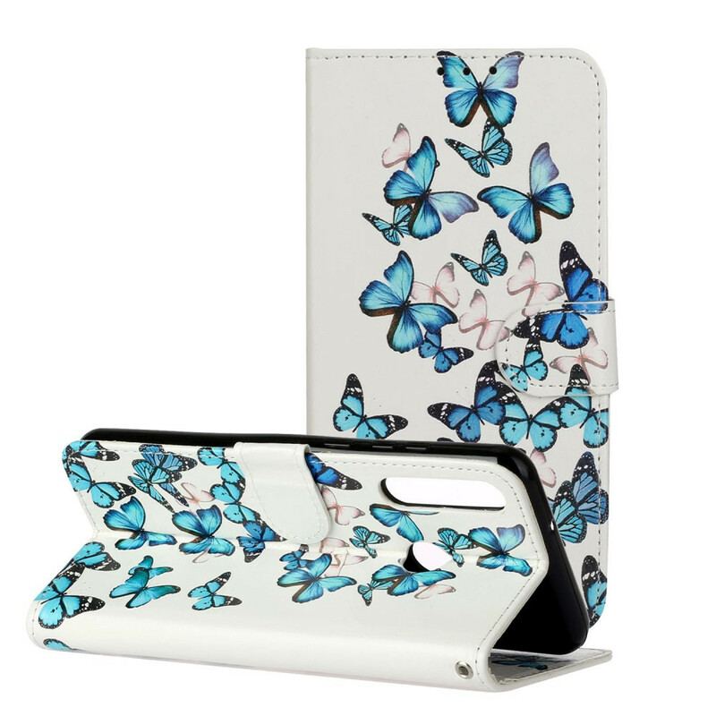 Flip Cover Huawei Y6p Myriade de Papillons