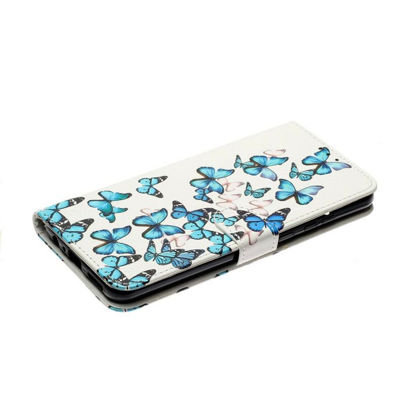 Flip Cover Huawei Y6p Myriade de Papillons