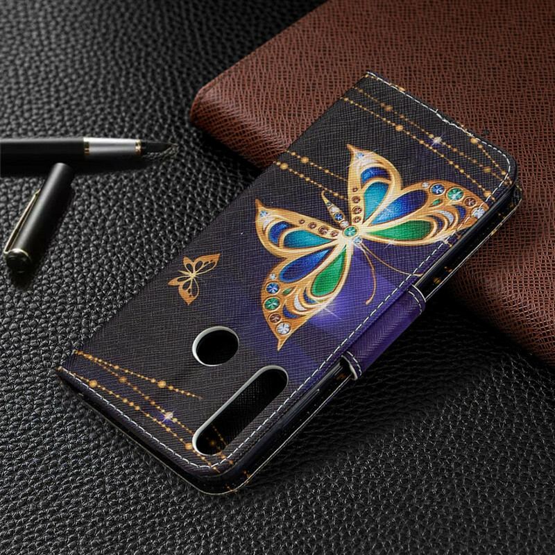 Housse Huawei Y6p Papillon Magique