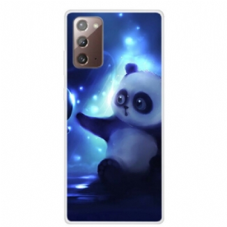 Coque Samsung Galaxy Note 20 Panda dans l'Espace