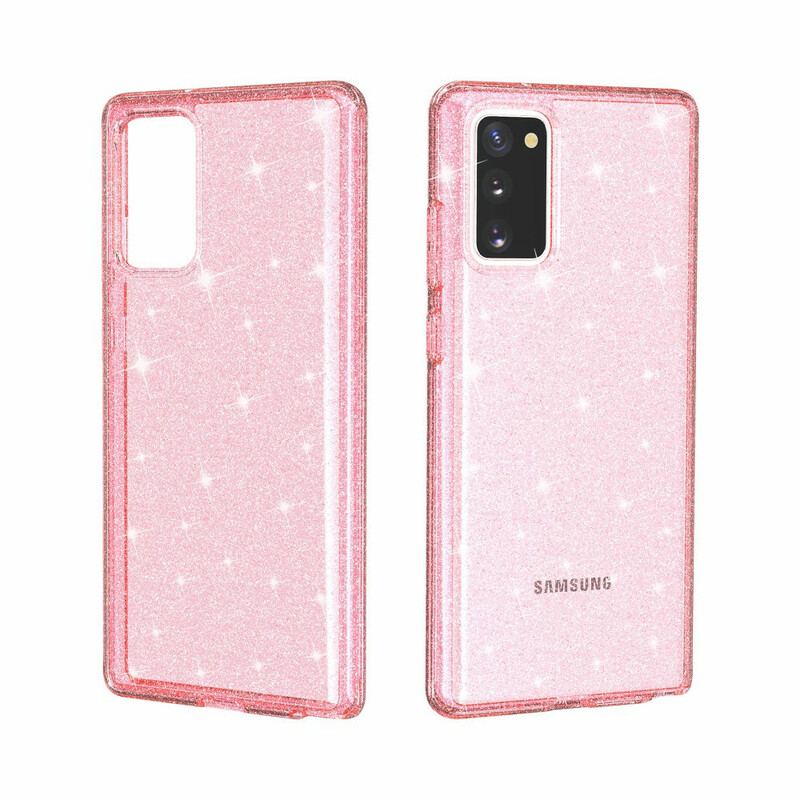 Coque Samsung Galaxy Note 20 Poudre de Paillettes