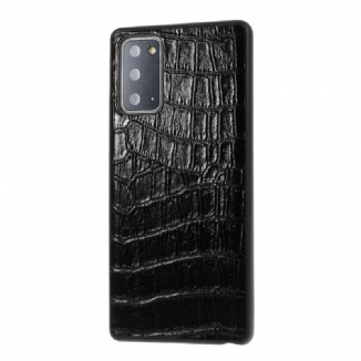 Coque Samsung Galaxy Note 20 Véritable Cuir Texture Crocodile