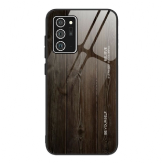 Coque Samsung Galaxy Note 20 Verre Trempé Design Bois