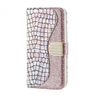 Housse Samsung Galaxy Note 20 Croco Diamants