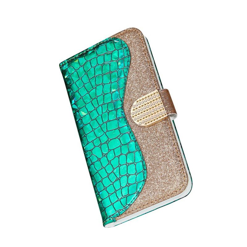 Housse Samsung Galaxy Note 20 Croco Diamants