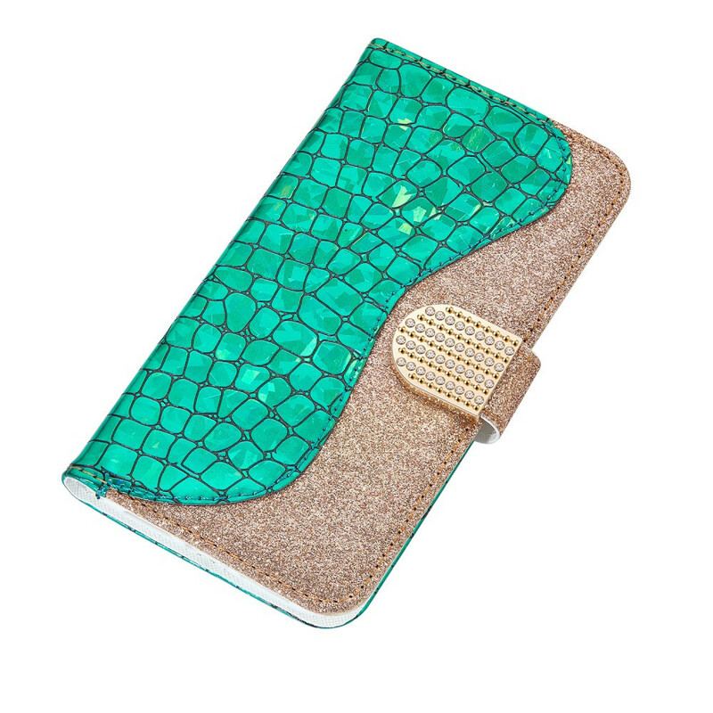 Housse Samsung Galaxy Note 20 Croco Diamants