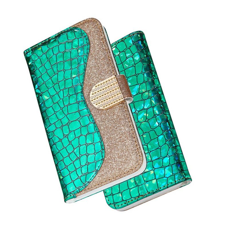 Housse Samsung Galaxy Note 20 Croco Diamants