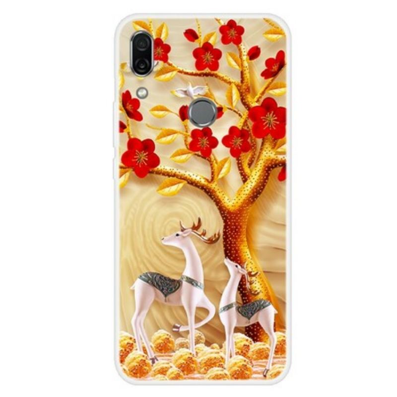 Coque Huawei P Smart Z Arbre Doré