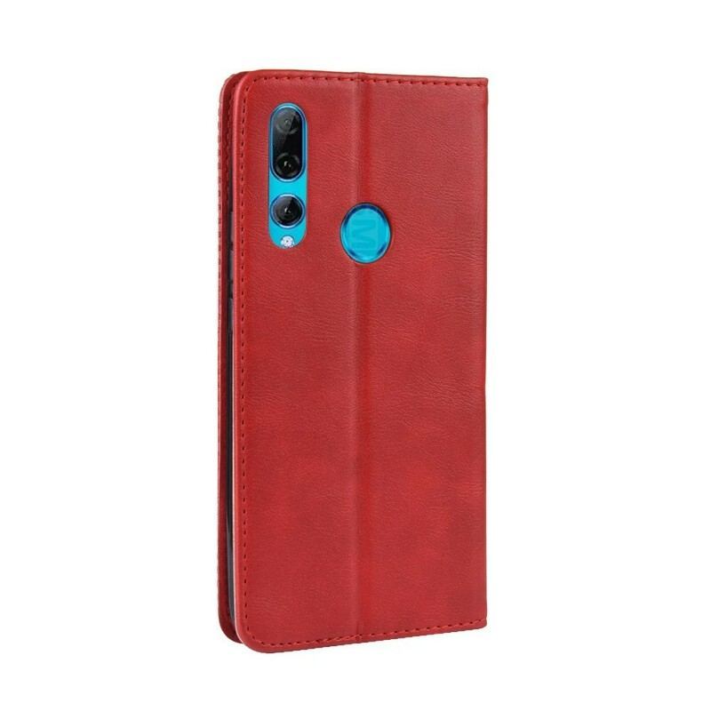 Flip Cover Huawei P Smart Z / Honor 9X Effet Cuir Vintage Stylisé