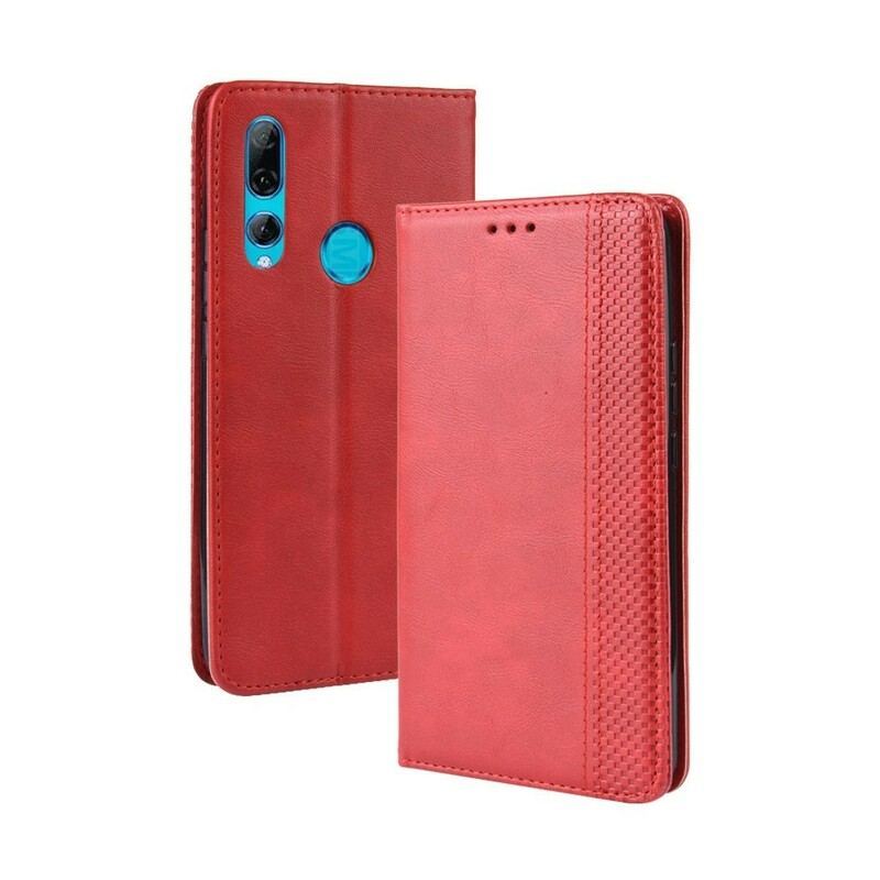 Flip Cover Huawei P Smart Z / Honor 9X Effet Cuir Vintage Stylisé