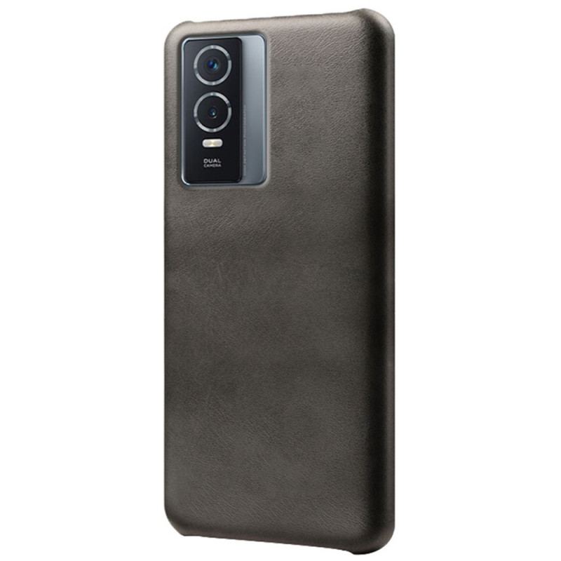 Coque Vivo Y76 5G Effet Cuir Litchi Performance