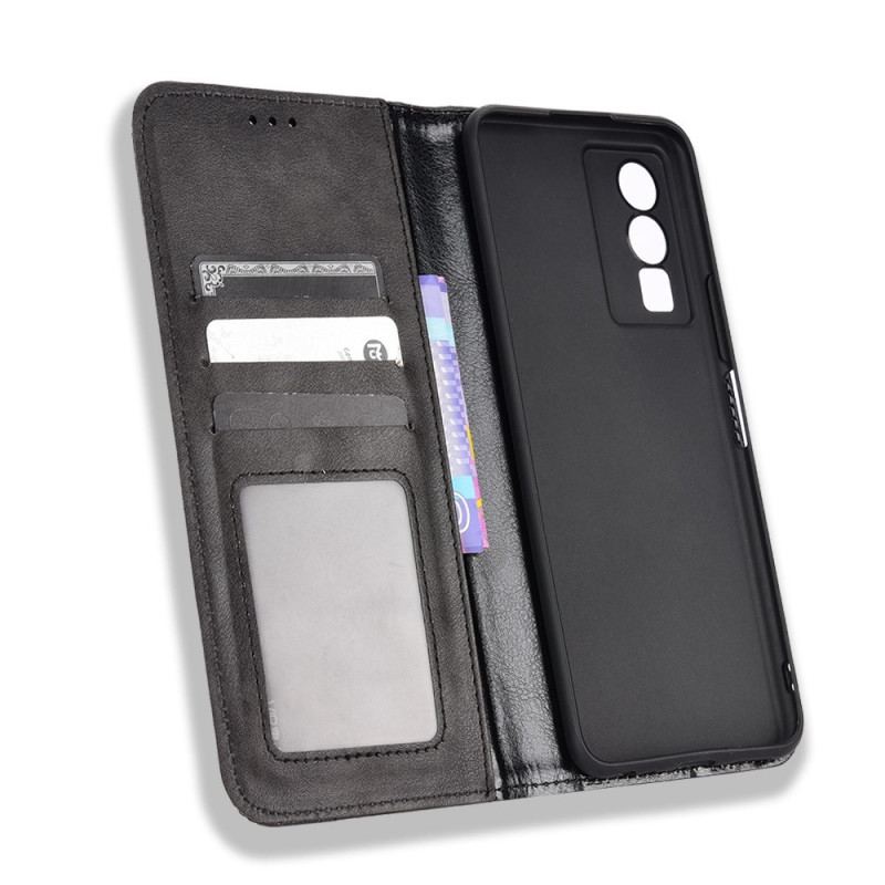 Flip Cover Vivo Y76 5G Style Cuir Stylisé