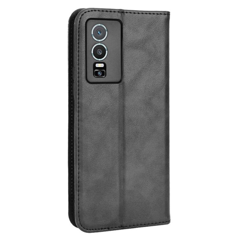 Flip Cover Vivo Y76 5G Style Cuir Stylisé