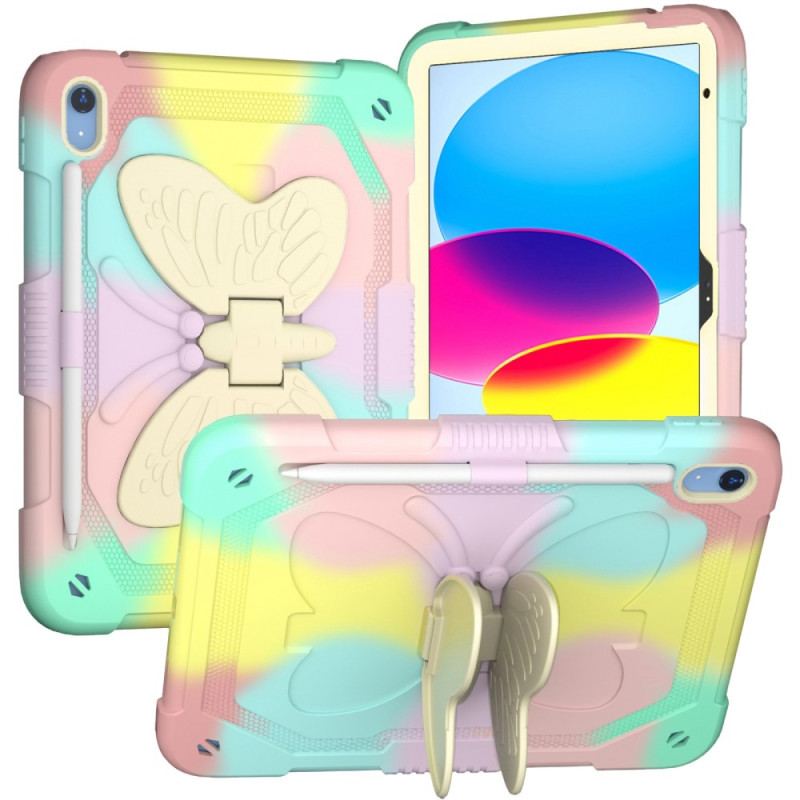 Coque iPad 10.9" (2022) Ultra Résistante et Bandoulière Papillon