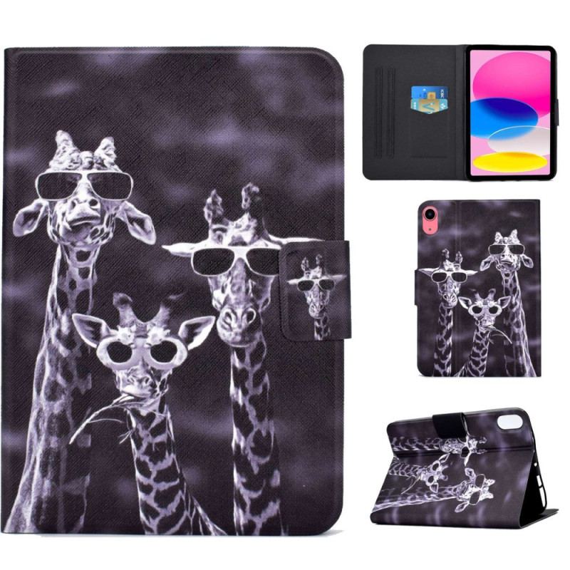 Housse iPad 10.9" (2022) Girafes Incognito