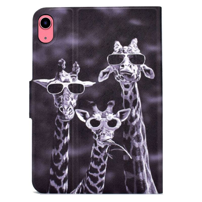 Housse iPad 10.9" (2022) Girafes Incognito