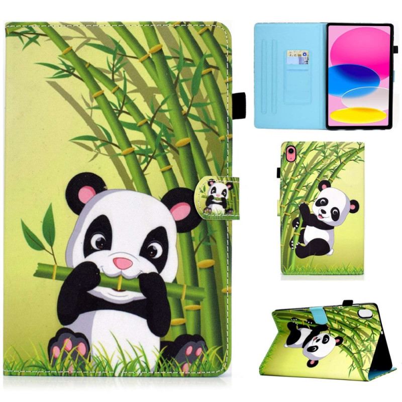 Housse iPad 10.9" (2022) Panda Gourmand