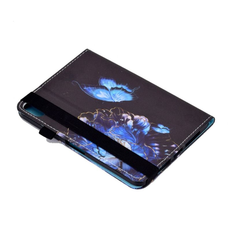 Housse iPad 10.9" (2022) Papillon Bleu